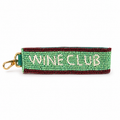 Wine Club Beaded Keyring