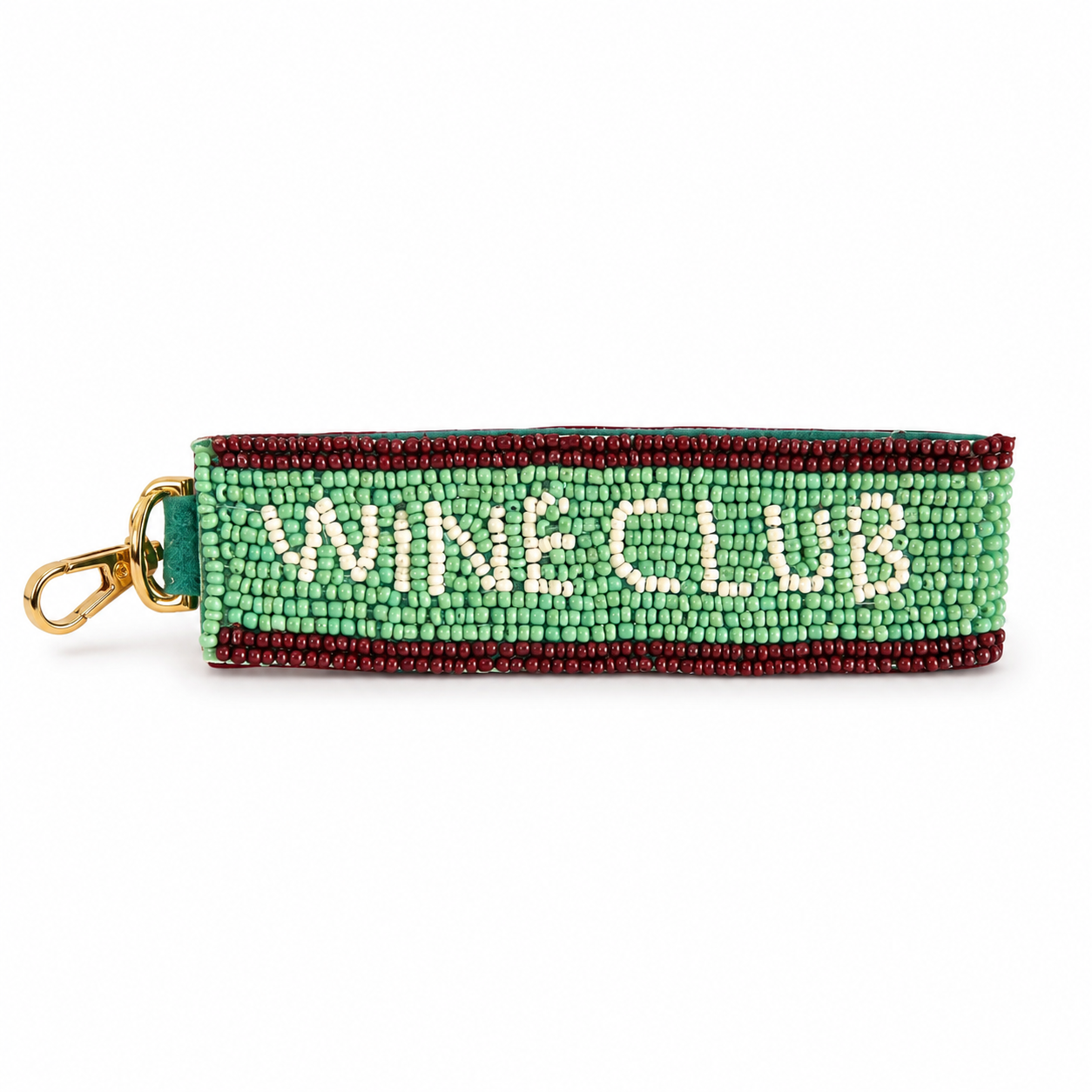 Wine Club Beaded Keyring