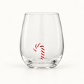 Xmas Candy Cane Glass